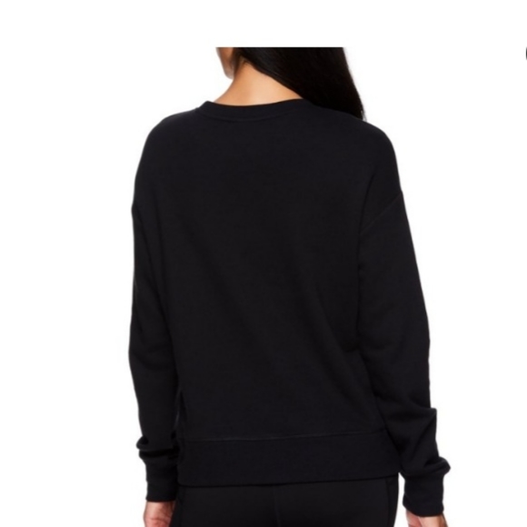 Reebok • Women's Black & White Color Block Logo Crew Sweatshirt, XS - Picture 2 of 10